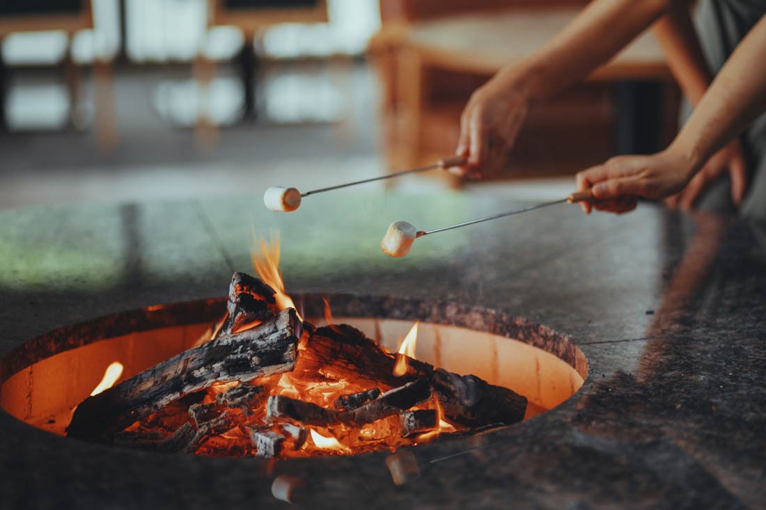マシュマロ焼き