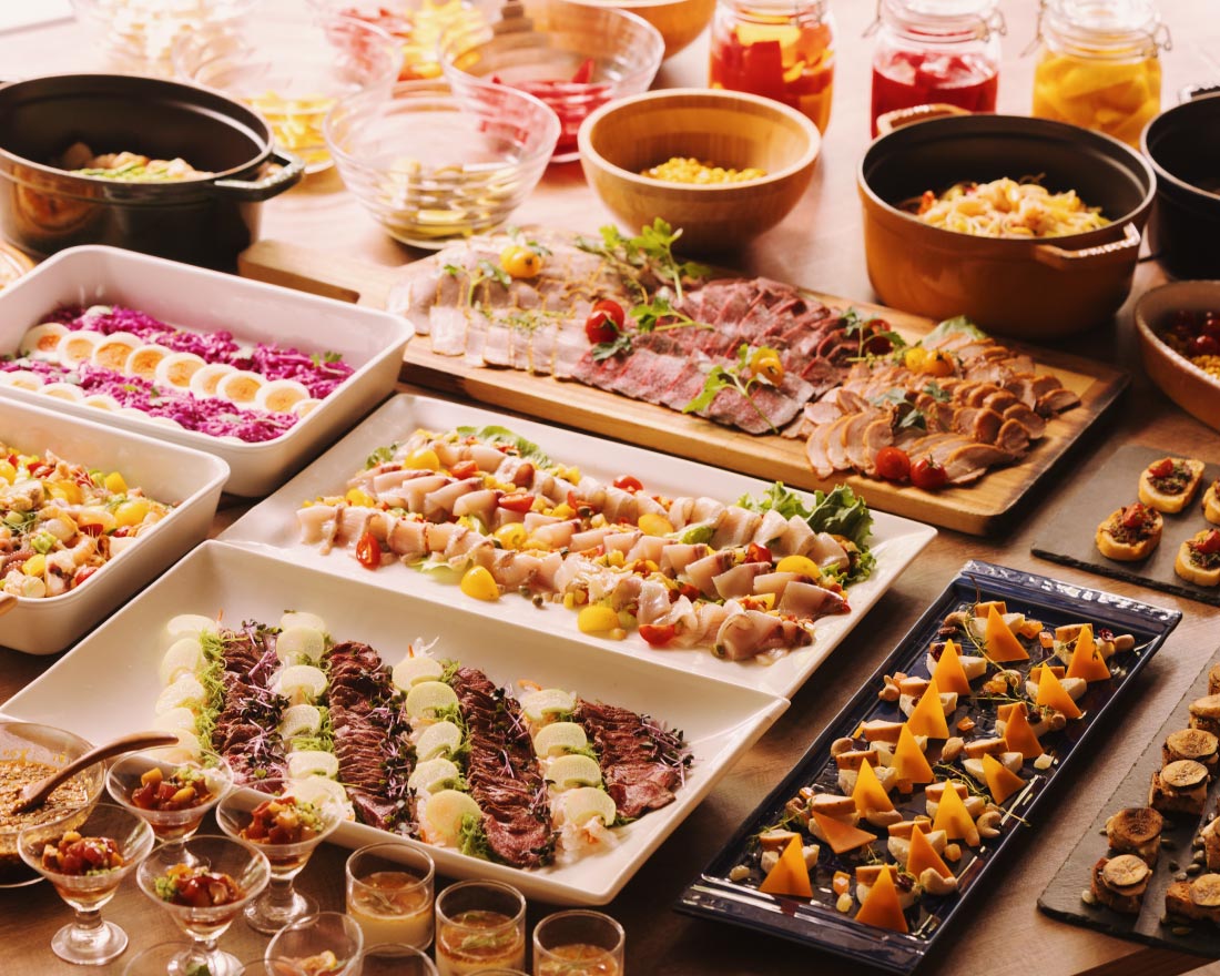 シェフが腕を振るった旬の彩り。