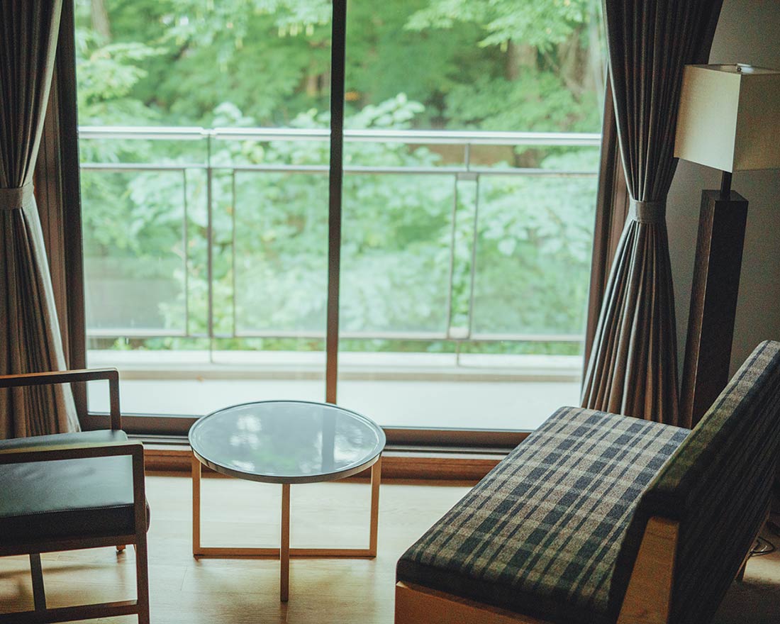 部屋からも、森の景色を。